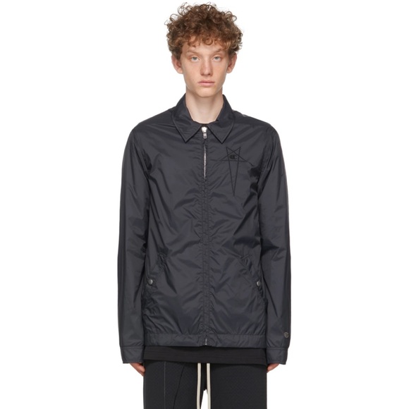 Rick Owens Other - NWT RICK OWENS Black Champion Edition Worker Windbreaker Jacket